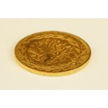 An antique Ottoman Kurush gold coin, approx 7.3g