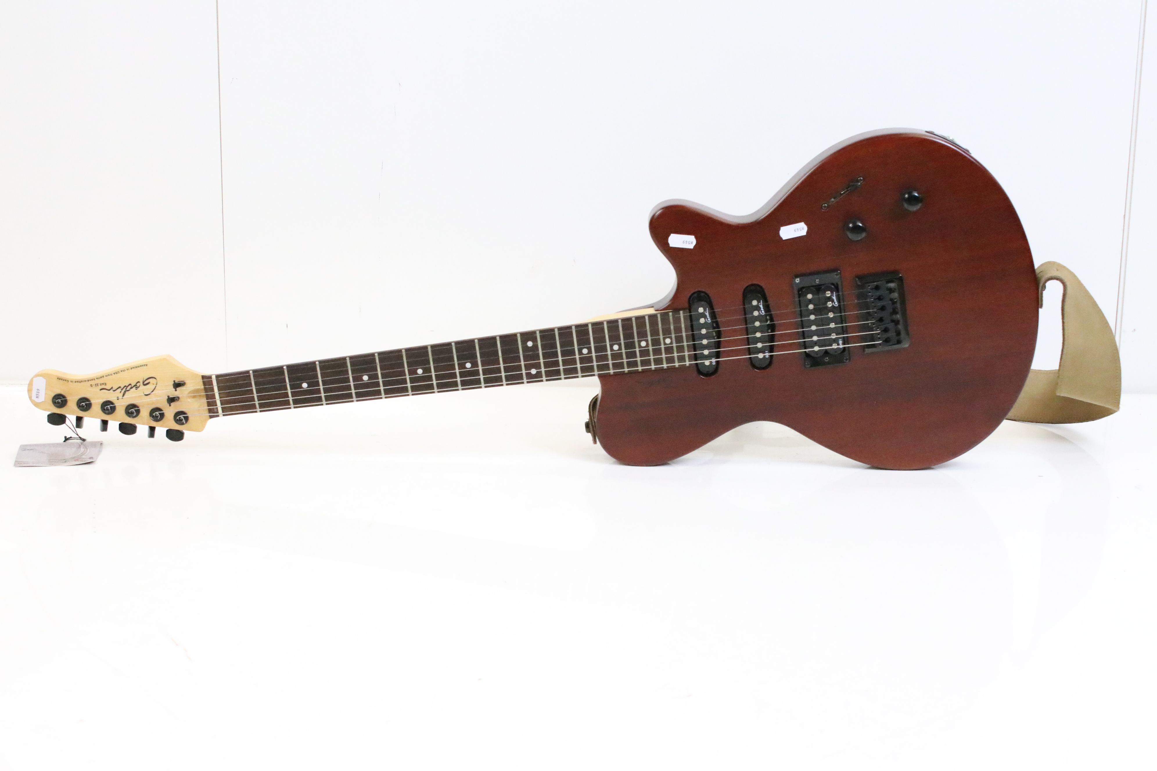 A USA made Godin Exit 22-S six string electric guitar.