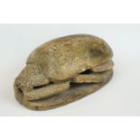 Egyptian carved steatite scarab seal
