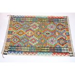 Hand Knotted Woolen Chobi Kilim Rug, 174cm x 130cm