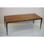 Mid century Retro Danish ' Silkeborg ' Rosewood Rectangular Coffee Table with ' CFC Silkeborg Made