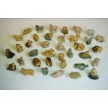 Collection of 37 Wade Whimsies porcelain figures, a variety of animals