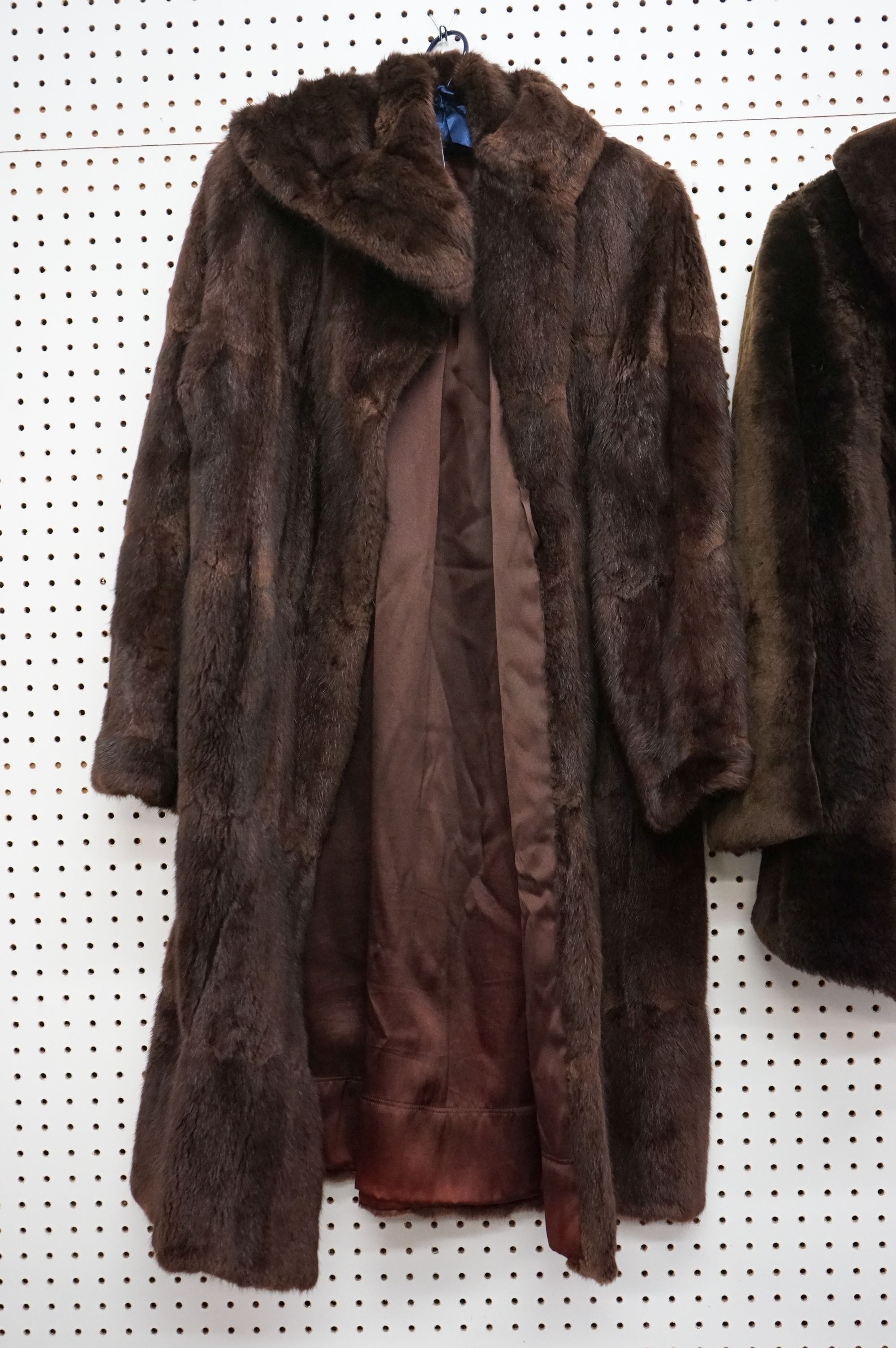 Three vintage brown fur coats / jackets. - Image 2 of 14