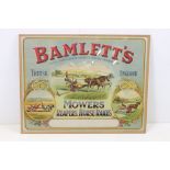 Advertising - An early-to-mid 20th century ' Bamlett's - Mowers, Reapers, Horse Rakes ' poster,