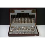 A canteen of silver plated cutlery by Liners of Sheffield.