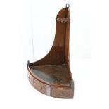 Late 19th / Early 20th century Mahogany and Satinwood Inlaid Bow Front Corner Shelf, understood to