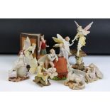 Seven Holland Studio Craft ornaments to include 6 x ' Faeries ' examples, tallest 22cm