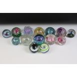 14 Caithness glass paperweights to include Hydroponic (ltd edn), Tranquil Days (2010 collectors