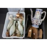 A group of mixed collectables to include a large collection of early 20th century bottles to include