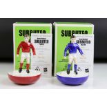 Two Royal Doulton Limited Edition Ceramic Subbuteo Players, MCL 12, one in red shirt and white