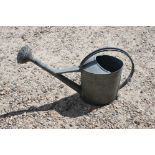 Vintage Galvanised Watering Can with Rose, 40cm high