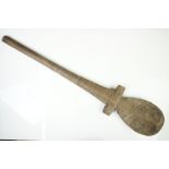 Marquesas Islands French Polynesian “ U’u “ War Club of typical form, heavy hardwood possibly