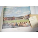 Cricket autographs - Lords Cricket Ground limited edition print by Alan Fearley with CoA, signed