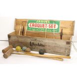 Jaques of London Croquet Set retailed by Lillywhites, complete, contained within it’s original