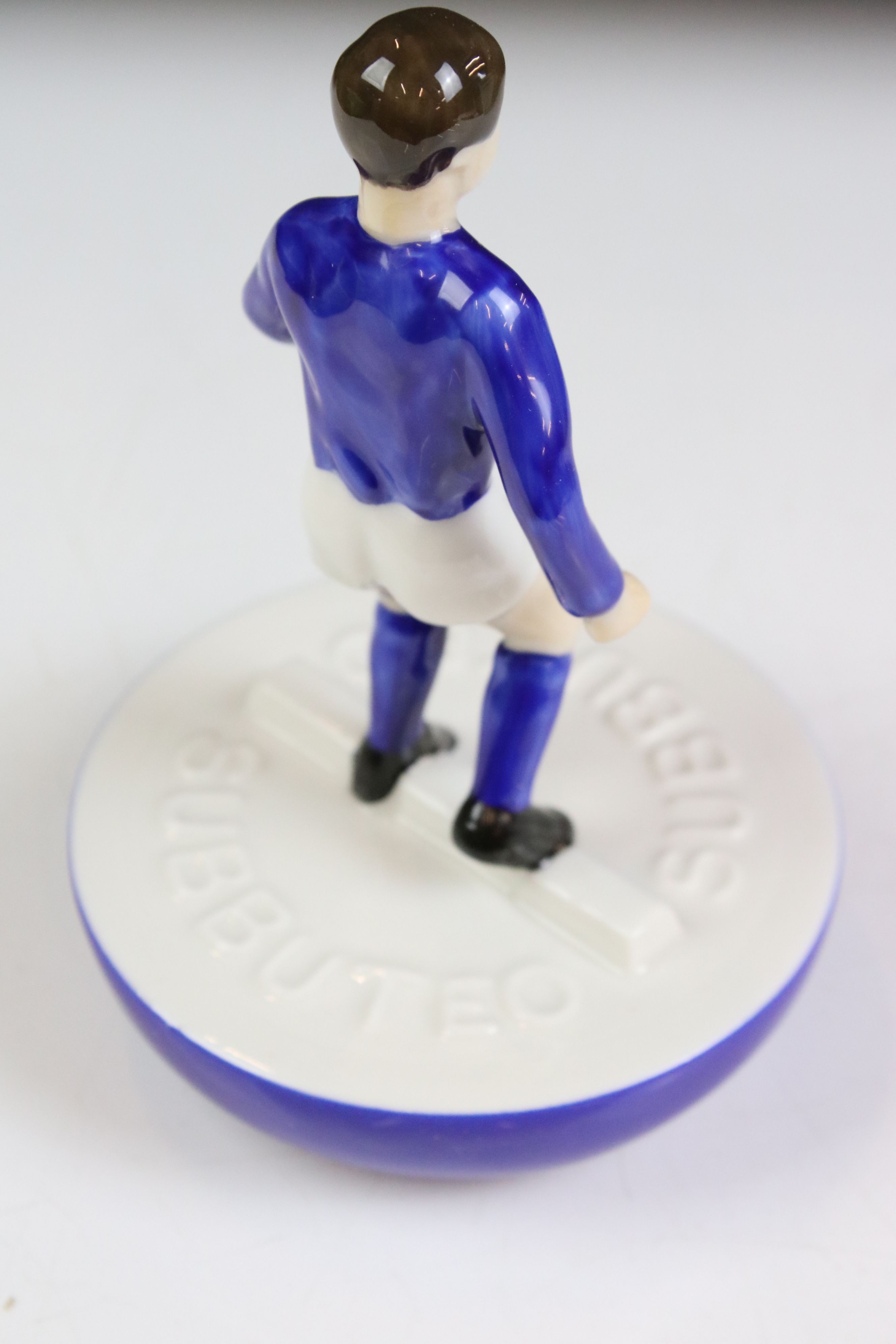 Two Royal Doulton Limited Edition Ceramic Subbuteo Players, MCL 12, one in red shirt and white - Image 7 of 10