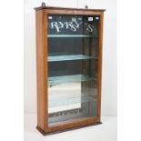 Fry’s Chocolate Advertising Cabinet, the wooden case carved ‘ Fry’s ‘ to top and ‘ J S Fry & Sons