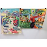 Two rolled Anglo Confectionery Ltd Gerry Anderson related posters, Captain Scarlet and the Mysterons