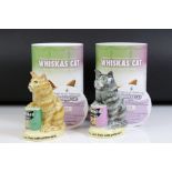 Two boxed Royal Doulton ' Whiskas Cat ' limited edition advertising figures (MCL 15) to include '