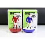 Two Royal Doulton ' Subbuteo Player ' (MCL 12) limited edition figures, one in red shirt & shorts
