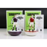 Two Royal Doulton Limited Edition Ceramic Subbuteo Players, MCL 12, one in West Ham colours no.92