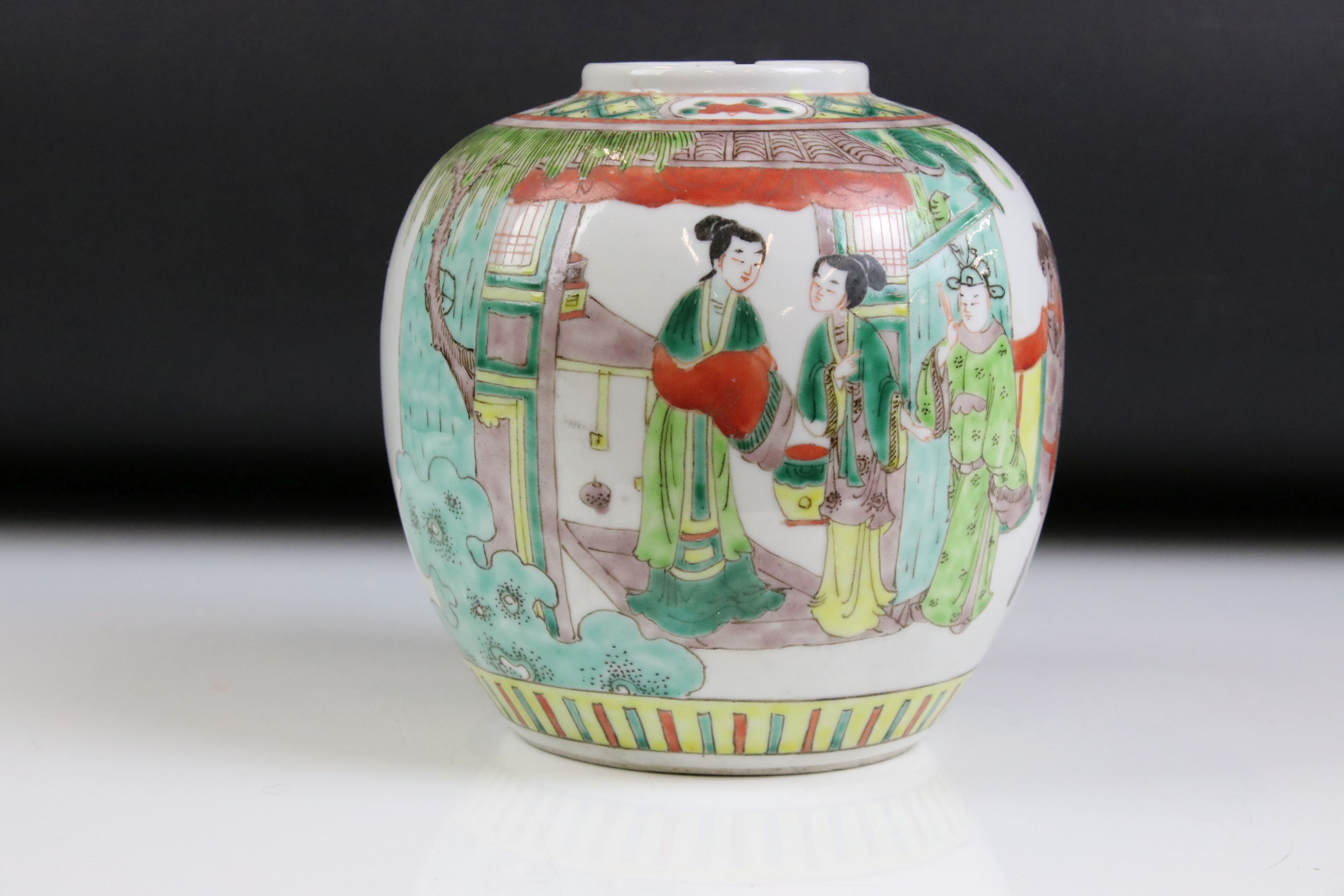 Group of Chinese ceramics to include a Famille Rose tea kettle with figural scene (18.5cm high - - Image 5 of 7