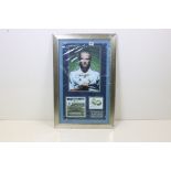 Football autographs - David Beckham & Ronaldo, a framed and glazed Real Madrid Asia Tour 2003