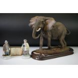 Country Artists ' The Patriarch ' ltd edn model by Gill Parker (with COA, tusks a/f, approx 32cm
