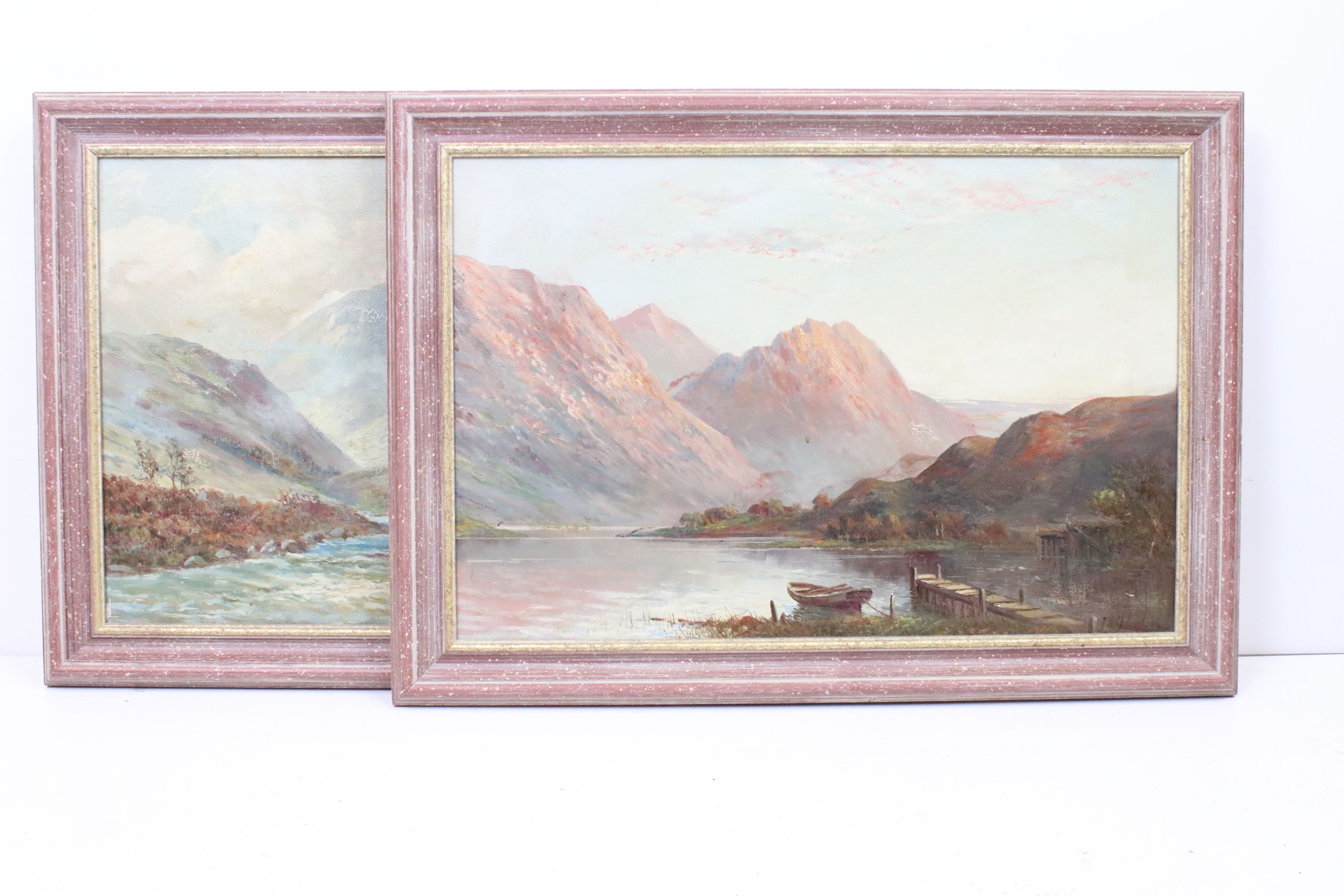 F E Jameson (British Late 19th / Early 20th century) Pair of Landscape Oil Paintings on Canvas of