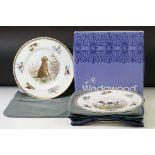 Set of six Wedgwood 'Sporting Dogs' fine bone china plates, limited edition number 157/200, boxed