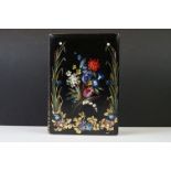 An early 20th century Japanese lacquer ware notebook cover.