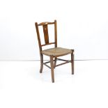 Late 19th / Early 20th century Rush Seat Child's Chair, 31cm wide x 59cm high