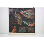 A large mid 20th century cloth backed medical teaching poster of the chest and lungs.