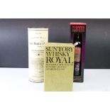 Whisky - Three boxed bottles of Whisky to include Suntory Whisky Royal (72cl, 43%), The Balvenie