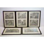 After William Hogarth FRSA (1697-1764) - Five engravings to include 'The Committee and Hudribas