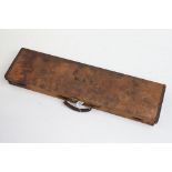 Holland & Holland canvas shotgun case with fitted interior, makers label to interior of lid,