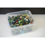 Tub of Glass Marbles
