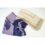 Two vintage designer silk head scarfs to include a Channel example.