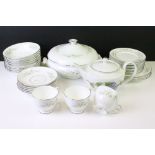 A Wedgwood Westbury pattern tea and dinner service comprising of plates, side plate, bowls, cups,