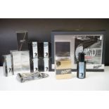 A group of James Bond bathroom collectables to include soaps, razor, deodorant, eau de toilette ...