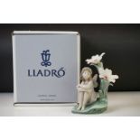 LLadro porcelain figure, 'Lakeside Daydream' 6644, with original box