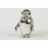 Silver penguin pin cushion