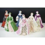 Set of six Wedgwood figures of Henry Eighth VIII's wives, limited editions, 'Catherine of Aragon'