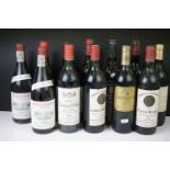Wine - 12 bottles to include 2 x Vergenoegd Estate Wine Vintage 1985 Shiraz, 2 x Meerlust (1988