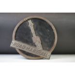 Vintage Road-marshall steam roller plaque, 26.5cm wide