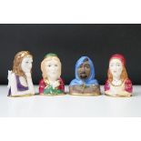 Four Royal Worcester The Commemorative Collection Shakespeare figures, 'Titania', 'Juliet', '