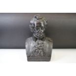 Plaster bust of the poet ' Goethe ' , measures approx 28cm high