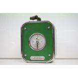 Early to Mid 20th century ' Castrol Oil ' Oil Dispenser, the green metal and chromium case, with