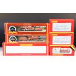 Six boxed Hornby OO gauge locomotives to include R2083 LMS 4-6-0 Class 5 5379, R2216 K&ESR 0-6-0