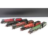 Five OO gauge locomotives to include Hornby Harry Potter Hogwarts Express, Triang Princess Elizabeth