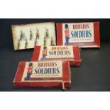 Three boxed Britains ' Regiments Of All Nations ' metal figure sets to include No. 27 Line